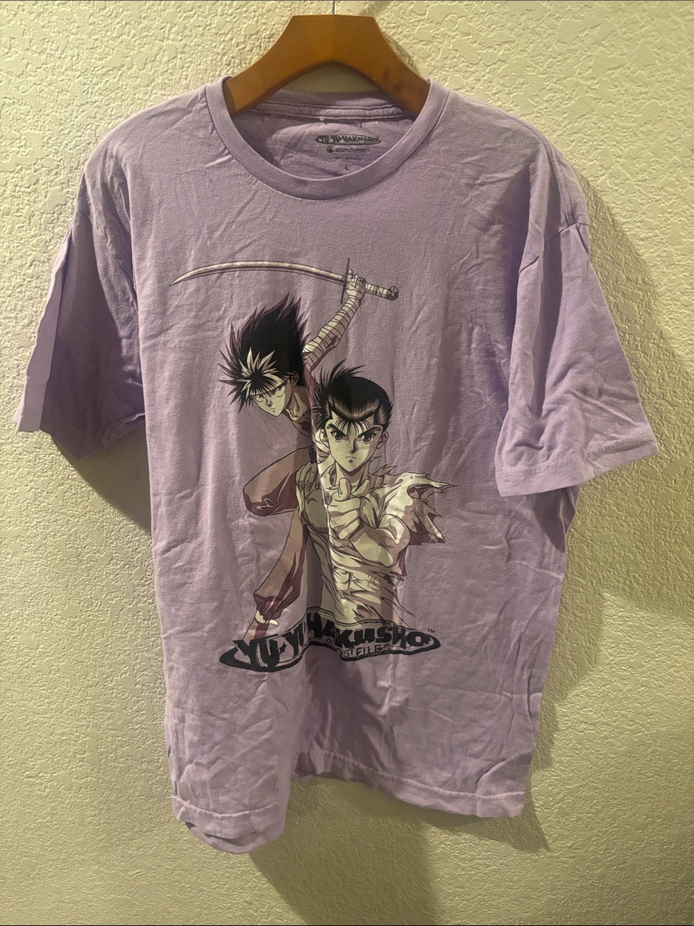 Lavender Anime Character Short Sleeve Tee